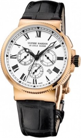 AAA Replica Ulysse Nardin Marine Chronograph Manufacture 43mm Mens Watch 1506-150 / LE