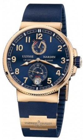 AAA Replica Ulysse Nardin Marine Chronometer Manufacture 43mm Mens Watch 1186-126-3 / 63