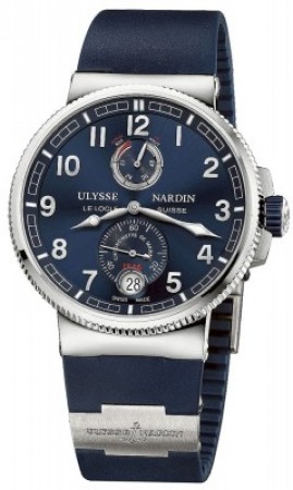 AAA Replica Ulysse Nardin Marine Chronometer Manufacture 43mm Mens Watch 1183-126-3 / 63