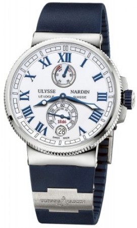 AAA Replica Ulysse Nardin Marine Chronometer Manufacture 43mm Mens Watch 1183-126-3 / 40