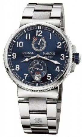 AAA Replica Ulysse Nardin Marine Chronometer Manufacture 43mm Mens Watch 1183-126-7m / 63
