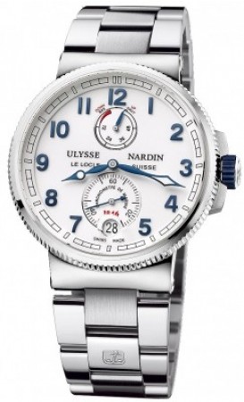 AAA Replica Ulysse Nardin Marine Chronometer Manufacture 43mm Mens Watch 1183-126-7m / 60