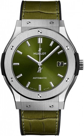 AAA Repliche Hublot Classic Fusion titanio verde orologio 511.NX.8970.LR