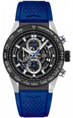 AAA Repliche Tag Heuer Carrera Calibre Heuer 01 Skeleton 45mm Mens Watch car2a1t.ft6052