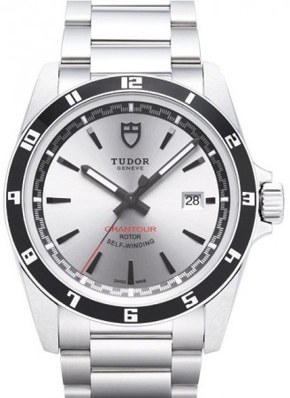 AAA Repliche Tudor Grantour Date Silver Dial Steel Strap Orologio Uomo 20500N-2