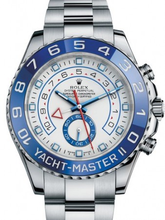 AAA Repliche Rolex Yacht-Master II 44mm White Dial Orologio Uomo 116680-0001