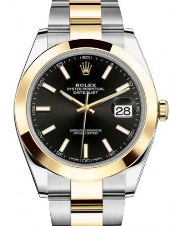 AAA Repliche Rolex Datejust 41mm Stainless Steel and Yellow Gold Orologio Uomo 126303-0013