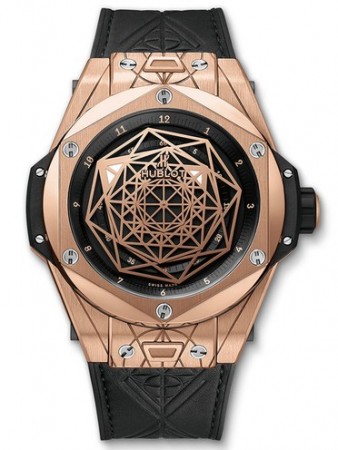 Replica AAA Hublot Big Bang Sang Bleu King Gold 45mm Orologio 415.OX.1118.VR.MXM17