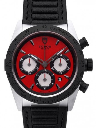 AAA Repliche Tudor Fastrider Chronograph Red Dial Calfskin Strap Orologio Uomo 42010N-1