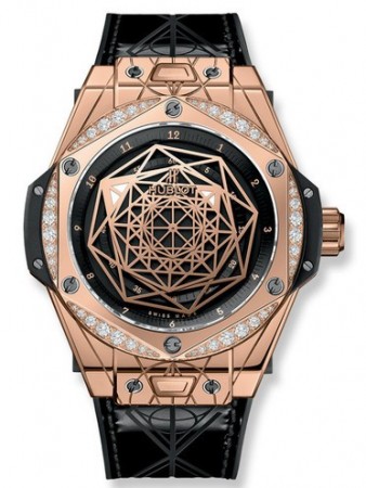 AAA Repliche Hublot Big Bang Sang Bleu King Gold Diamonds Guarda 465.OS.1118.VR.1204.MXM17