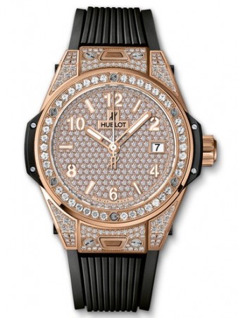 AAA Repliche Hublot Big Bang One Click King Gold Full Pave 39 millimetri Orologio 465.OX.9010.RX.1604