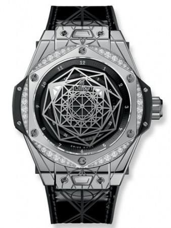 AAA Repliche Hublot Big Bang One Click Sang Bleu Steel Diamonds Guarda 465.SS.1117.VR.1204.MXM17