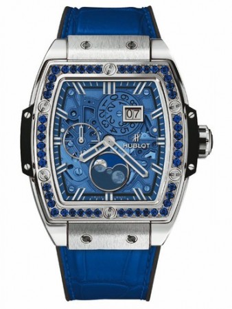 AAA Repliche Hublot Spirit Of Big Bang Moonphase Titanium Orologio blu scuro 647.NX.5171.LR.1201