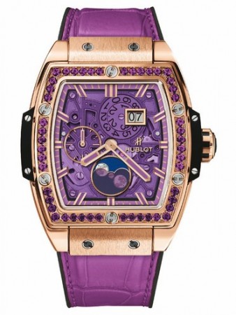 AAA Repliche Hublot Spirit Of Big Bang Moonphase King Oro Viola Orologio 647.OX.4781.LR.1205