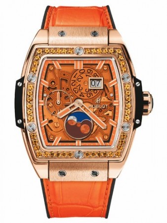 AAA Repliche Hublot Spirit Of Big Bang Moonphase King Oro Arancio Orologio 647.OX.5381.LR.1206