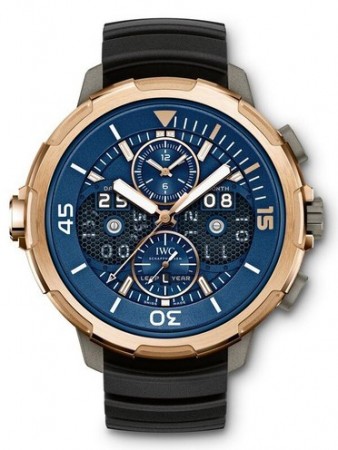 AAA Repliche IWC Aquatimer Calendario perpetuo quadrante blu Orologio automatico IW379402