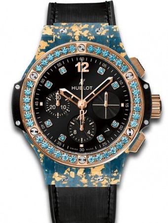 AAA Repliche Hublot Big Bang Gold Linen Blue Gold Orologio 341.XL.1280.NR.1207