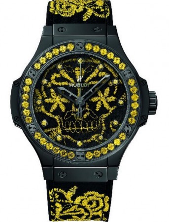 AAA Repliche Hublot Big Bang Broderie Sugar Skull Fluo Sunflower Orologi 343.CY.6590.NR.1211