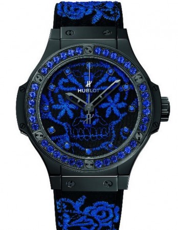 AAA Repliche Hublot Big Bang Broderie Sugar Skull Fluo Cobalt Blue Orologio 343.CL.6590.NR.1201