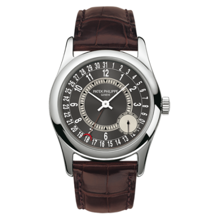 AAA Replica Patek Philippe Calatrava Grey Watch 6000G-010