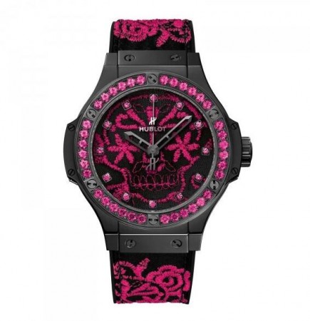 AAA Repliche Hublot Big Bang Broderie Sugar Skull Fluo Hot Pink Orologio 343.CP.6590.NR.1233