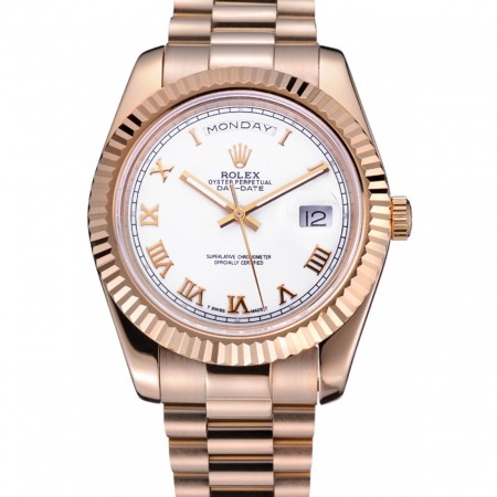Rolex Day-Date Bracciale in oro con quadrante bianco 622546