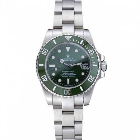 Rolex Submariner quadrante verde cinturino in acciaio inossidabile 1454151