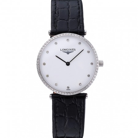 Longines La Grande Classique White Dial Diamond Markers Homme 622135