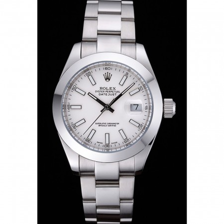 Rolex Datejust cassa in acciaio inossidabile quadrante bianco 622266