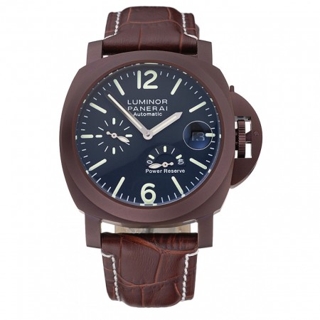 Panerai Luminor cinturino in pelle marrone quadrante nero 80162