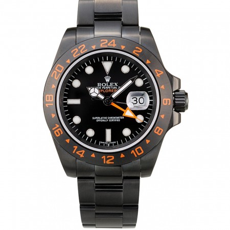 Rolex Explorer con lunetta in ceramica nera e quadrante nero