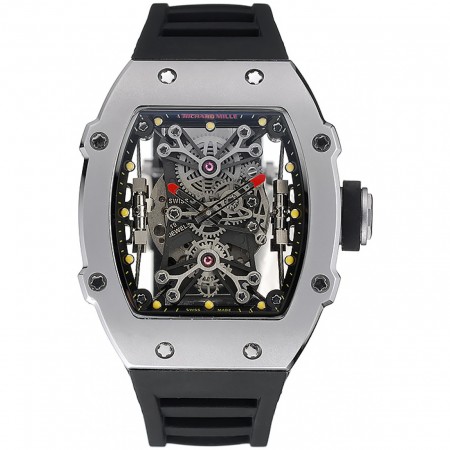 Richard Mille Tourbillion Rafael Nadal RM27-01 Bracciale in gomma nera con cassa in argento 1454254