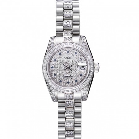 Swiss Rolex DateJust Diamond Dial in acciaio inossidabile 622021