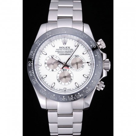 Rolex Cosmograph Daytona quadrante bianco bracciale in acciaio inossidabile 622.542