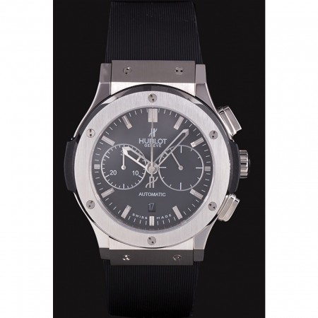 Swiss Hublot Classic Fusion quadrante nero in acciaio inossidabile shb04 621397