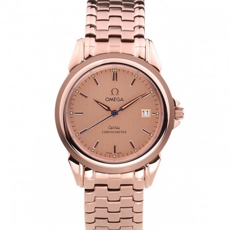 Omega De Ville quadrante in oro rosa Bracciale in acciaio inossidabile oro rosa 1454188