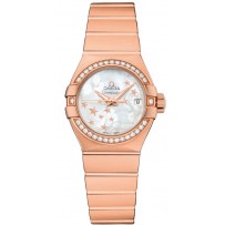 AAA Repliche Omega Constellation Brushed Chronometer Star 27mm Orologio da donna 123.55.27.20.05.003