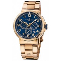 AAA Replica Ulysse Nardin Marine Chronograph Manufacture 43mm Mens Watch 1506-150-8m / 63