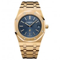 AAA Repliche Audemars Piguet Royal Oak Extra-Sottile quadrante blu orologio 15202BA.OO.1240BA.01