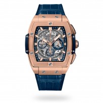 Swiss Hublot Spirit of Big Bang King Gold Blue 641.OX.7180.LR 42mm