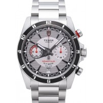 AAA Repliche Tudor Grantour Chrono Fly Back Grey Dial Steel Strap Orologio Uomo 20550N-3