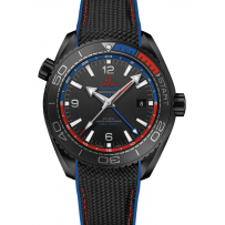 AAA Repliche Omega Seamaster Planet Ocean 600m Co-Axial Master Chronometer GMT ETNZ Deep Black Orologio Uomo 215.92.46.22.01.004