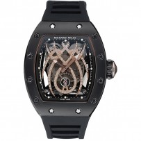Richard Mille Turbillion Spider RM 19-01 Bracciale in gomma nera con cassa nera 1454257