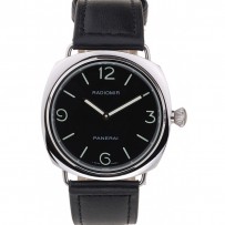 Panerai Radiomir quadrante nero cinturino in pelle nera