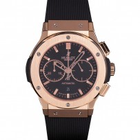 Swiss Hublot Classic Fusion quadrante nero in oro rosa shb08 621401