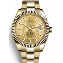 AAA Repliche Rolex Sky-Dweller GMT 42mm Yellow Gold Orologio Uomo 326938-0003