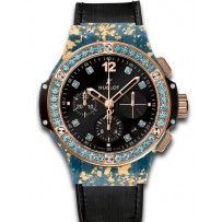 AAA Repliche Hublot Big Bang Gold Linen Blue Gold Orologio 341.XL.1280.NR.1207