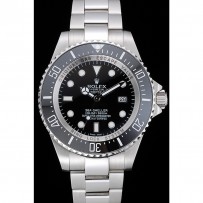 Rolex Sea Dweller Bracciale in acciaio inossidabile con quadrante nero