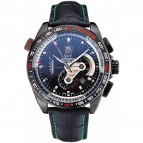 Tag Heuer Carrera cassa in acciaio inossidabile nero quadrante nero 98247