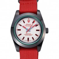 Rolex Milgauss Bamford con cinturino in nylon rosso 622002